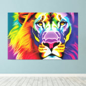 majestueuze trots canvas afdruk (Insitu (Houten vloer))