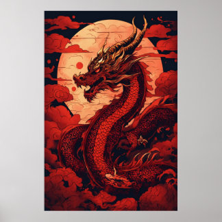 Majestueuze Tyrannosaurus Rex die brult in Prehist Poster