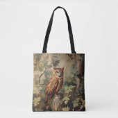 Majestueuze uil in een bos tote bag (Voorkant)