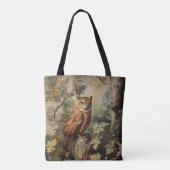 Majestueuze uil in een bos tote bag (Achterkant)