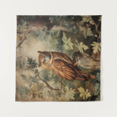 Majestueuze uil in een bos wandkleed (Voorkant)