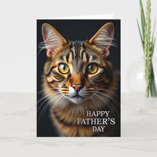 Majestueuze Vaderdag Kat Kaart (Voorkant)