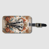 Majestueuze versierde olifant wilde dieren bagagelabel (Voorkant (horizontaal))