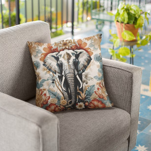 Majestueuze versierde olifant wilde dieren kussen