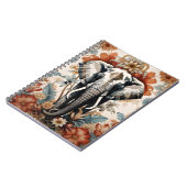 Majestueuze versierde olifant wilde dieren notitieboek (Linkerzijde)