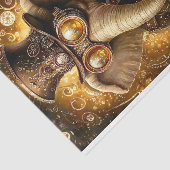 Majestueuze Versierde Steampunk Olifant AT3 Decoup Tissuepapier (Detail)