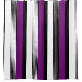 Majestueuze Violet Stripes Douchegordijn