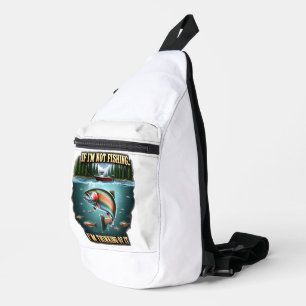 Majestueuze vissen zwemmen langs een serene Vissen Sling Bag