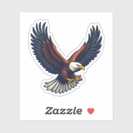 Majestueuze Vliegende Adelaar Symbool van Kracht e Sticker