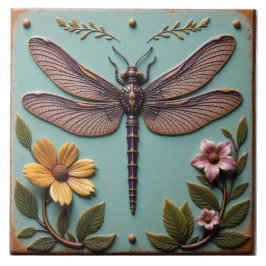 Majestueuze vlucht van Anisoptera Tegeltje