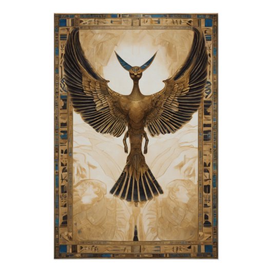 Majestueuze vlucht van het hemelse beest perfect poster (Voorkant)