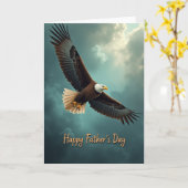Majestueuze Vogel Vaderdag Kaart (Gele Bloem)