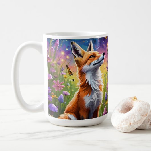 Majestueuze Vos Koffiemok (Met donut)