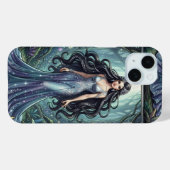 Majestueuze vrouw met zilveren jurk Case-Mate iPhone case (Achterkant (horizontaal))