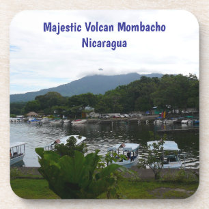 Majestueuze vulkaan Mombacho – Granada, Nicaragua Bier Onderzetter