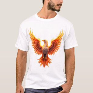 Majestueuze vurige feniks adelaar stijgende kunst t-shirt