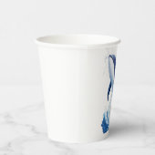 majestueuze walvis in schilderstijl. papieren bekers (Rechts)