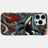Majestueuze walvissen: golven in beweging Case-Mate iPhone case (Achterkant (horizontaal))