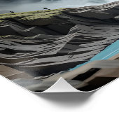 Majestueuze waterval Diorama Perfect Poster (Hoek)