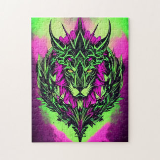 Majestueuze Waterverf Leeuwenpuzzel – 252 stuks Legpuzzel