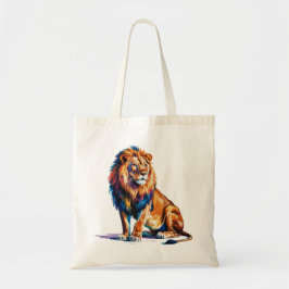 Majestueuze Waterverf Lion Art Tote Bag