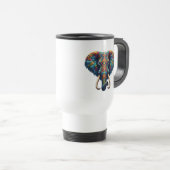 Majestueuze wervelingen van de olifant reisbeker (Voorkant rechts)