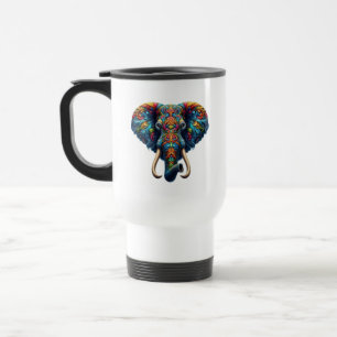 Majestueuze wervelingen van de olifant reisbeker