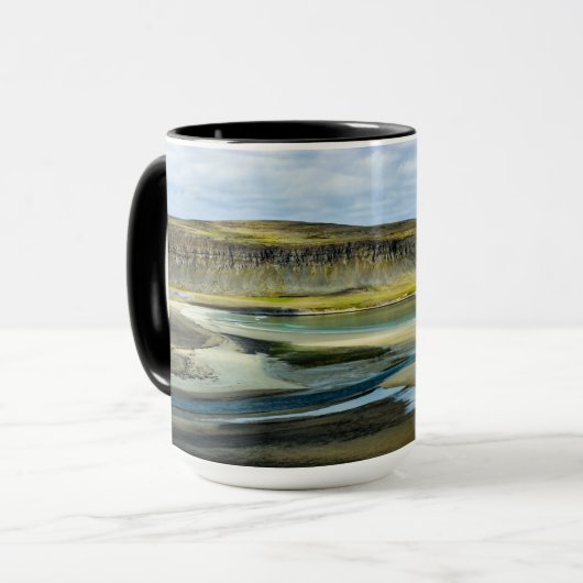 Majestueuze Westfjorden IJsland Rugged Coast Foto Mok (Voorkant links)