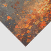 Majestueuze wilde kalkoen in het herfstbos tissuepapier (Detail)