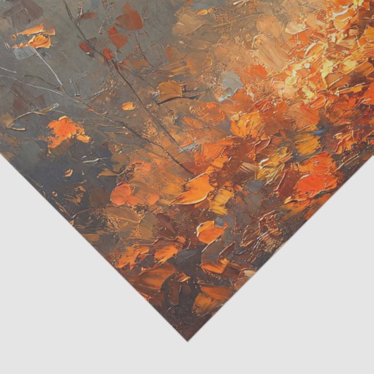 Majestueuze wilde kalkoen in het herfstbos tissuepapier (Detail)