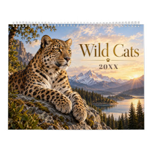 Majestueuze Wilde Katachtigen Natuurfotografie Kalender