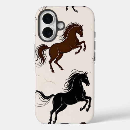 Majestueuze Wilde Paard Telefoonhoes - Vintage Case-Mate iPhone Case (Achterkant)