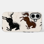 Majestueuze Wilde Paard Telefoonhoes - Vintage Case-Mate iPhone Case (Achterkant (horizontaal))