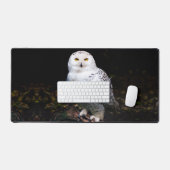 Majestueuze winter sneeuwuil bureaumat (Keyboard & Muis)