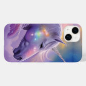 Majestueuze witte eenhoorn regenboog glitter spran Case-Mate iPhone case (Achterkant (horizontaal))