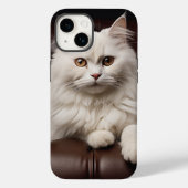 Majestueuze witte kat Case-Mate iPhone case (Achterkant)