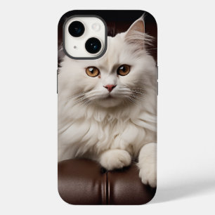 Majestueuze witte kat Case-Mate iPhone 14 hoesje