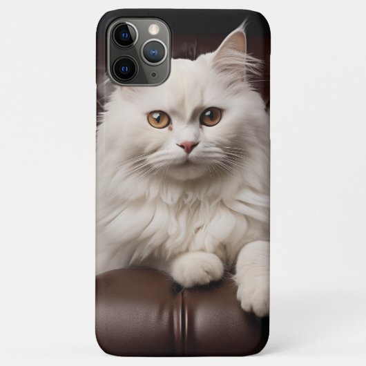 Majestueuze witte kat Case-Mate iPhone case (Achterkant)