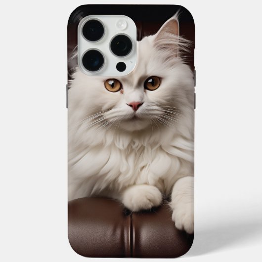 Majestueuze witte kat Case-Mate iPhone case (Achterkant)
