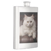 Majestueuze witte kat flacon (Rechts)