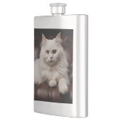 Majestueuze witte kat flacon (Links)