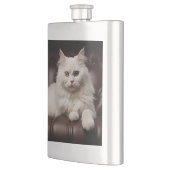 Majestueuze witte kat flacon (Links)