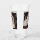 Majestueuze witte kat glas (Links)