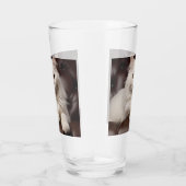 Majestueuze witte kat glas (Rechts)