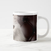Majestueuze witte kat grote koffiekop (Rechts)