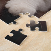 Majestueuze witte kat legpuzzel (Zijkant)