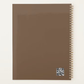 Majestueuze witte kat planner (Achterkant)