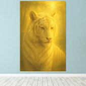 Majestueuze Witte Tijger – Fine Art Print (Insitu (Houten vloer))