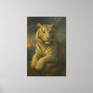 Majestueuze Witte Tijger – Fine Art Print