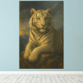 Majestueuze Witte Tijger – Fine Art Print (Insitu (Houten vloer))